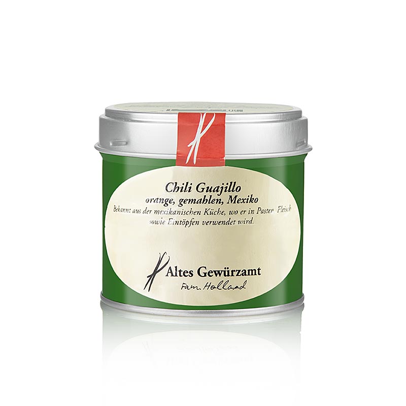 Chili Guajillo, orange, ground, Altes Gewurzamt - 80 g - can Chili Guajillo, orange, ground, Altes Gewurzamt - 80 g - can
