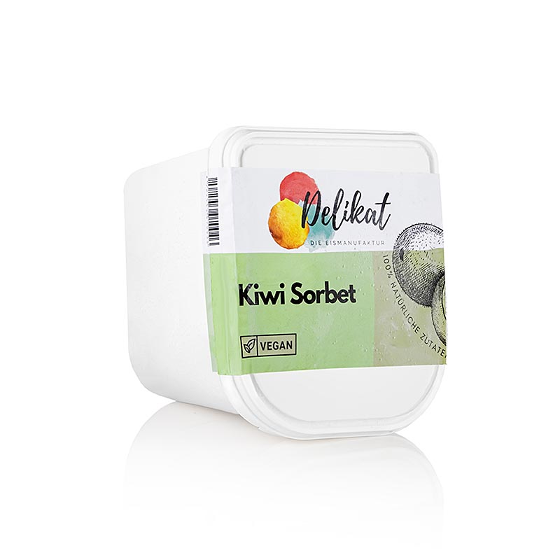 Delikat - Kiwi-sorbet - 2,5 liter - Pe-skal