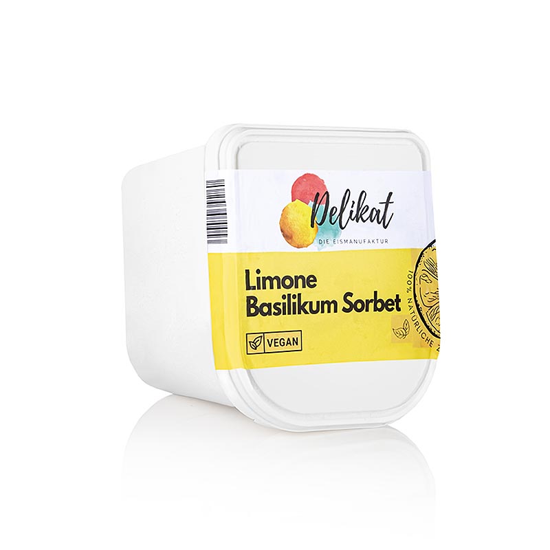 Delikat lime- og basilikumsorbet - 2,5 liter - Pe-skal