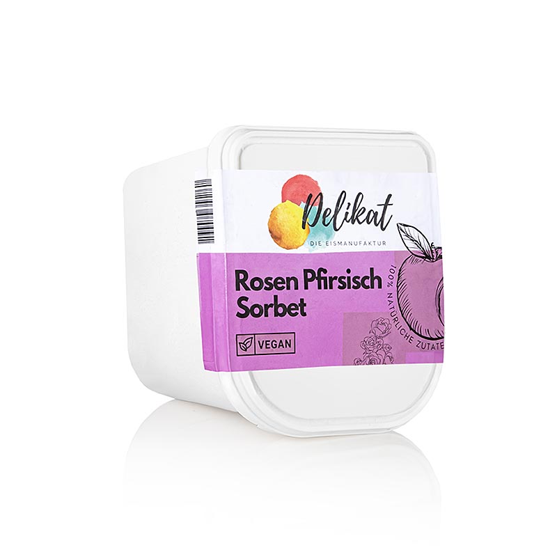 Delikat - Rose - Ferskensorbet - 2,5 liter - Pe-skal