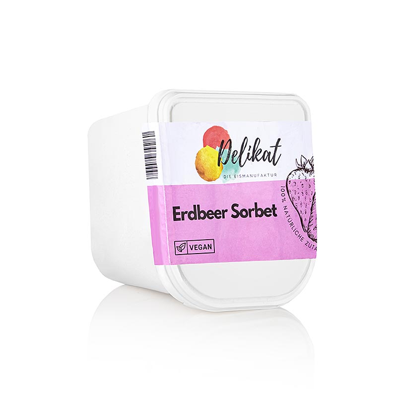 Delikat - Erdbeer Sorbet - 2,5 l - Pe - schale