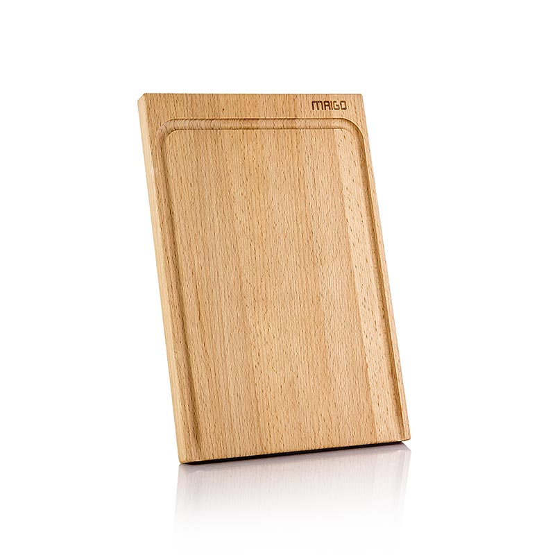 Maigo chopping board Felix, beech wood, 19 x 28.5 cm - 1 pc - loose Maigo chopping board Felix, beech wood, 19 x 28.5 cm - 1 pc - loose