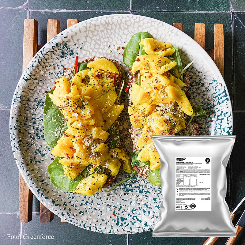 Greenforce Mix til veganske aeg, lavet af kikaerter, Halal - 1 kg - taske Greenforce Mix til veganske aeg, lavet af kikaerter, Halal - 1 kg - taske