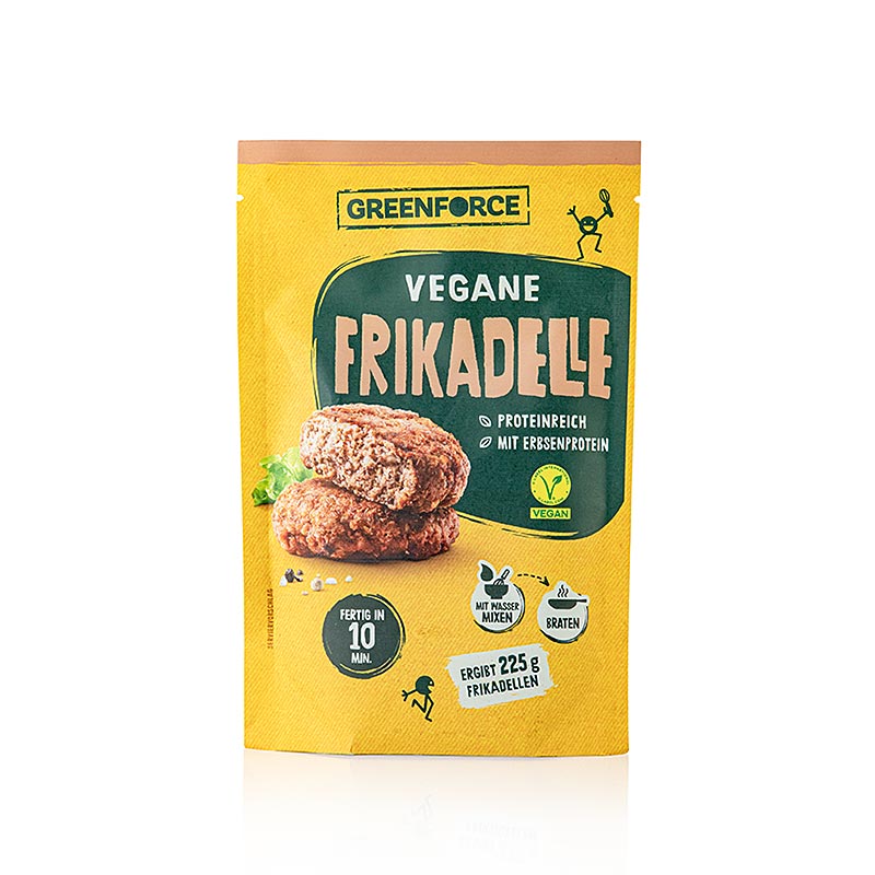 Greenforce Mix per polpette vegane, a base di proteine di piselli - 75 g - borsa