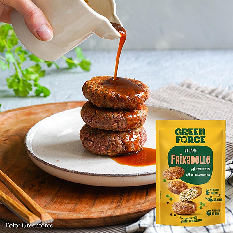 Greenforce Mix per polpette vegane, a base di proteine di piselli - 75 g - borsa
