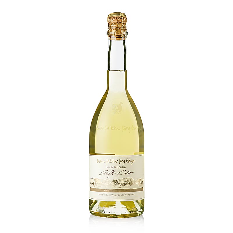 Jorg Geiger Craft Cider Jabuke i kruske, vocni - blagi, 4% vol. - 750 ml - Boca