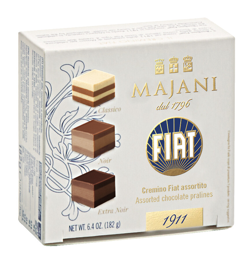 Dadino Fiat Mix, mix pralinato a strati, crema cacao e nocciole, Majani - 182 g - pacchetto
