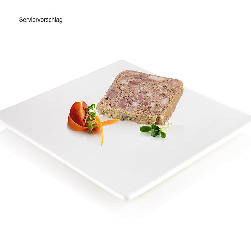 Terrine d`oie a la moutarde - gaseterrine med grov sennep, rougie - 1 kg - PE-skall