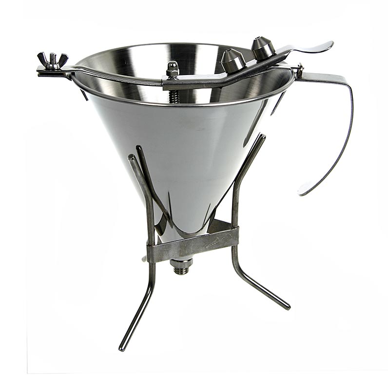 deBUYER Fondanttricher, automatically, with 3 spout sizes, 1.5 liters, with frame - 1 St - Carton
