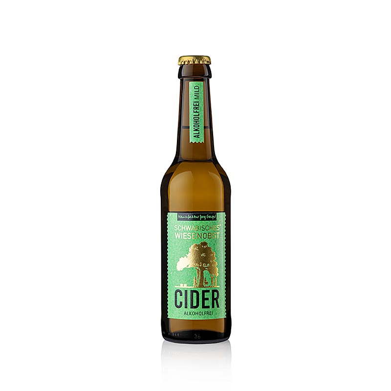 Jorg Geiger Swabian Meadow Fruit Cider, alkolsuz, hafif, organik - 330 ml - Sise
