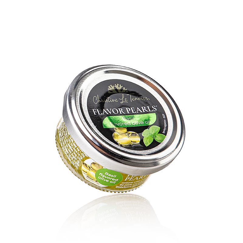 Perles D`Huile - kaviar z olivoveho oleja s bazalkou, perly z olivoveho oleja (gulovite) - 45 g - Sklo