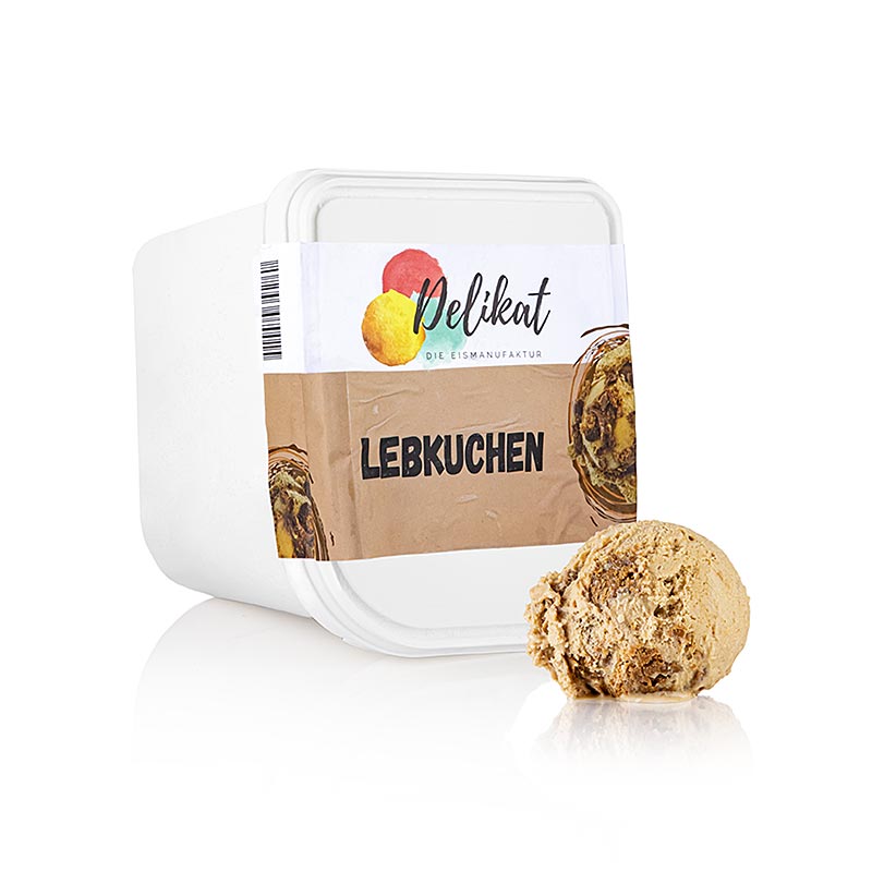 Delicado - Sorvete de Leite com Gengibre - 2,5 litros - Revestimento de PE