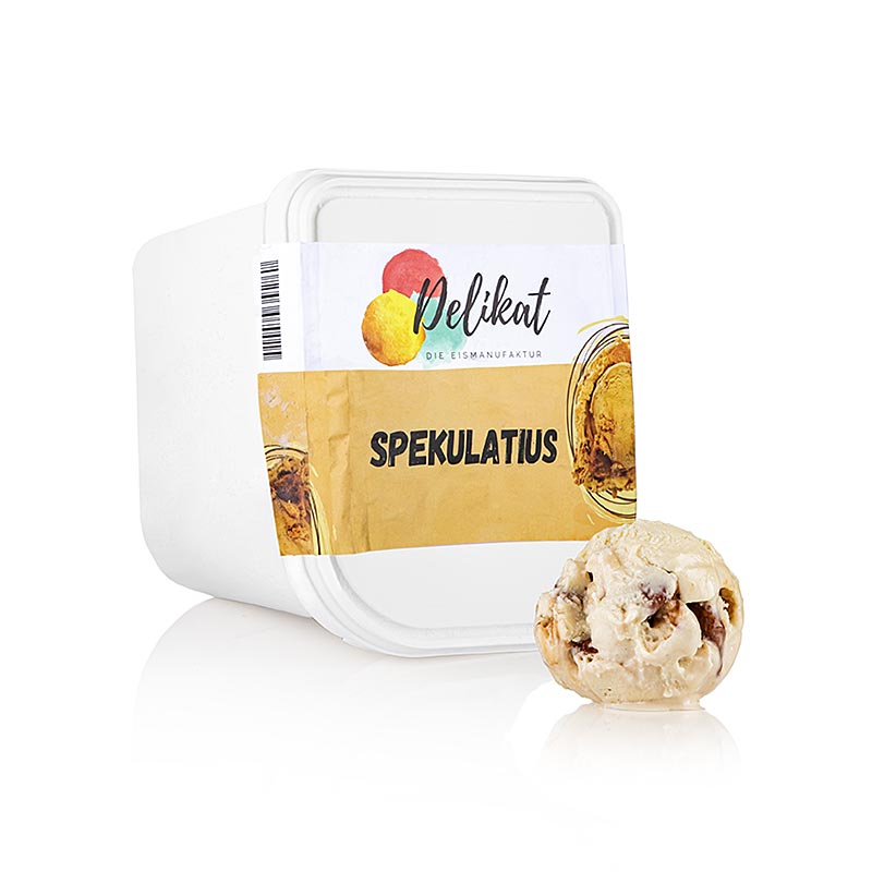 Delikat - Speculoos Milk Ice Cream - 2,5 l - PE-skall