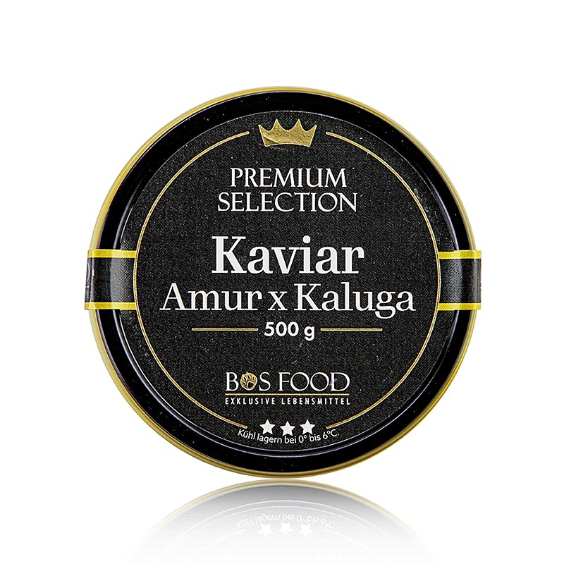 BOS FOOD Premium Selection - krizenec Amur x Kaluga, akvakultura, bez konzervantu - 500 g - muze BOS FOOD Premium Selection - krizenec Amur x Kaluga, akvakultura, bez konzervantu - 500 g - muze