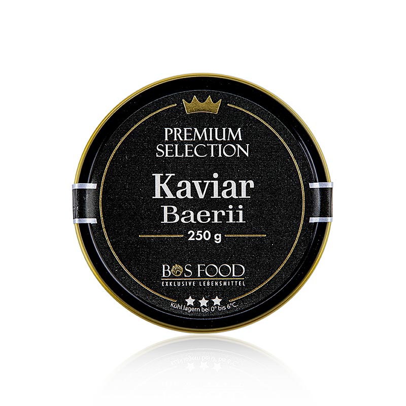 BOS FOOD Premium Selection - Baerii kavijar (baerii), akvakultura, bez konzervansa - 250 g - moze BOS FOOD Premium Selection - Baerii kavijar (baerii), akvakultura, bez konzervansa - 250 g - moze