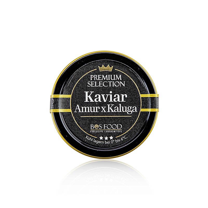 BOS FOOD Premium Selection - Amur x Kaluga krydsning, akvakultur, ingen konserveringsmidler - 10 g - kan BOS FOOD Premium Selection - Amur x Kaluga krydsning, akvakultur, ingen konserveringsmidler - 10 g - kan