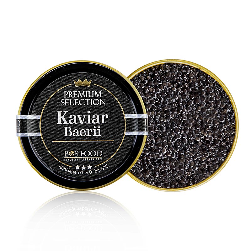 BOS FOOD Premium Selection - Baerii kavijar, bez konzervansa - 10 g - moze