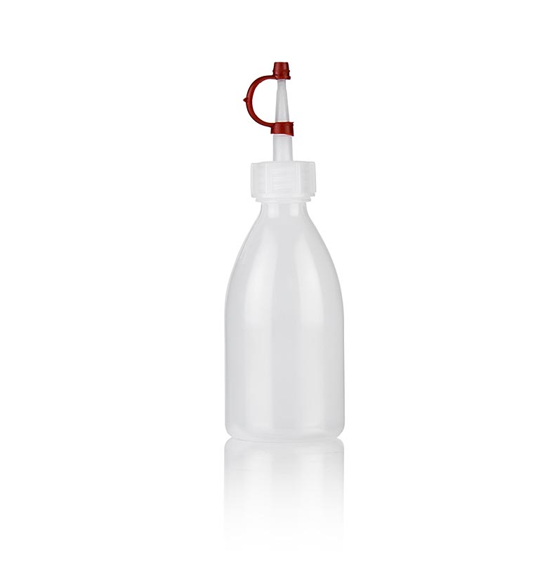 Plastic spuitfles, met druppelflesje / dop, 100ml - 1 stuk - los