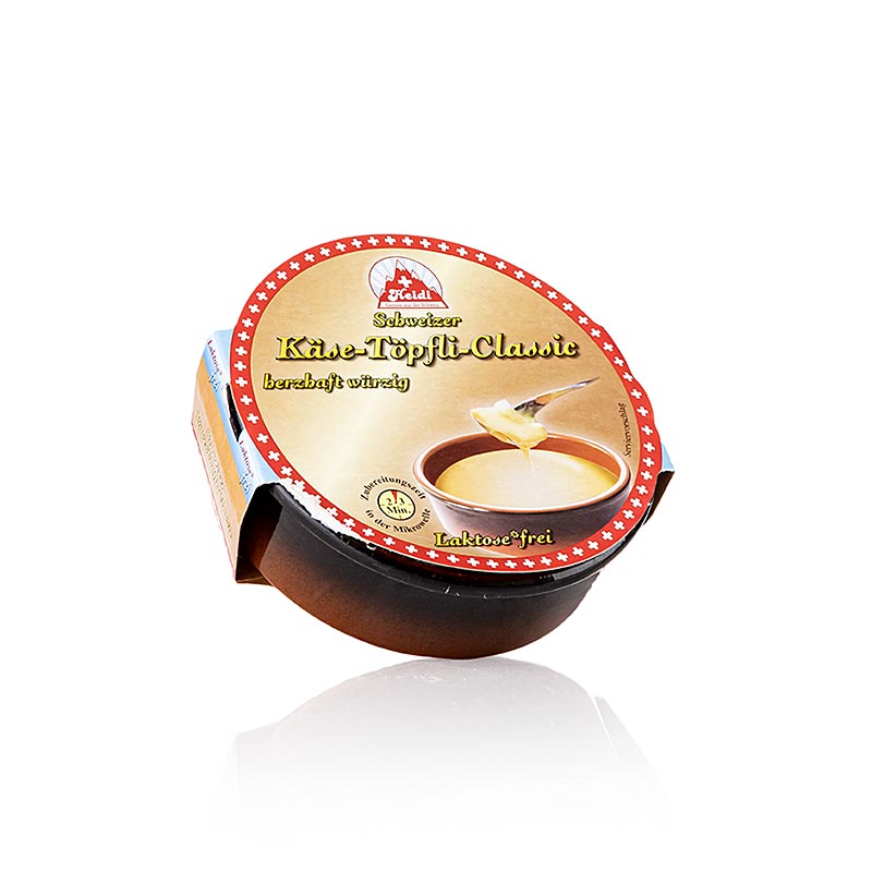 Swiss Cheese Pot Classic, kaasfonduebereiding, in een aarden pot - 200 gram - keramische pot