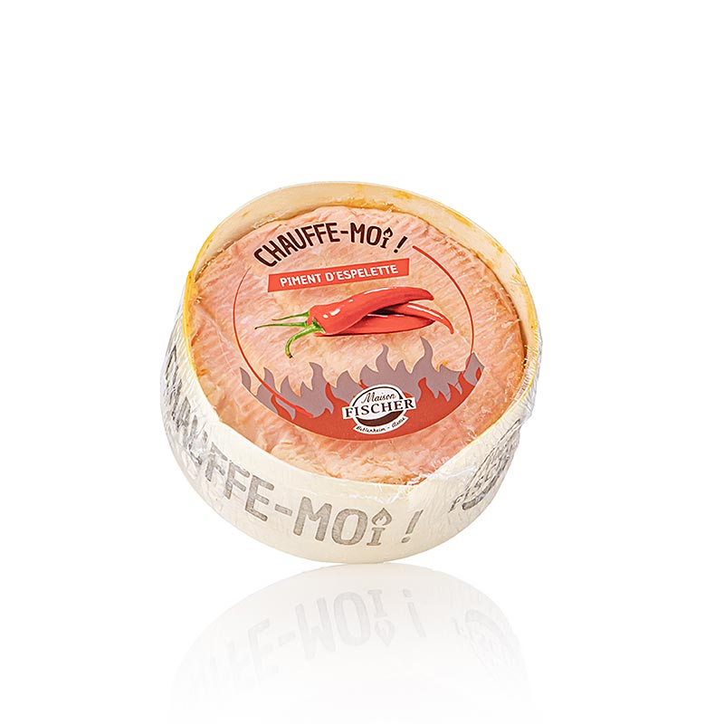 Ofnbakadhur ostur Chauffe - moi Piment d`Espelette, mjukur ostur ur hramjolk - 250 gromm - trekassi Ofnbakadhur ostur Chauffe - moi Piment d`Espelette, mjukur ostur ur hramjolk - 250 gromm - trekassi