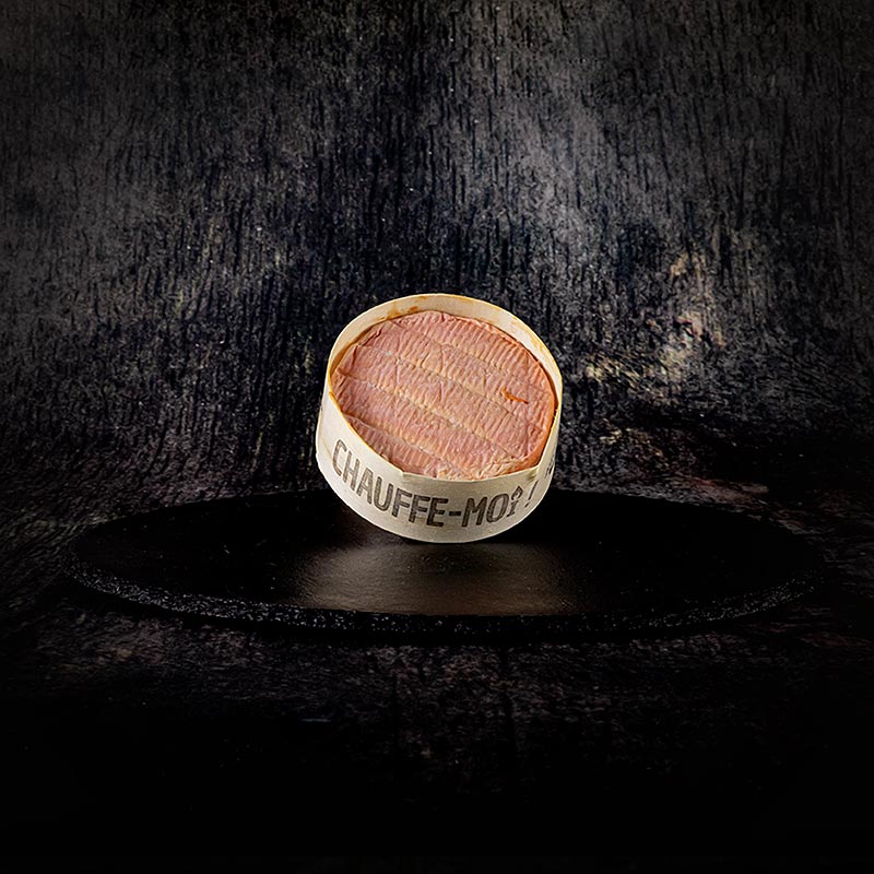 Queijo assado no forno Chauffe - moi Piment d`Espelette, queijo fresco de leite cru - 250 g - caixa de madeira