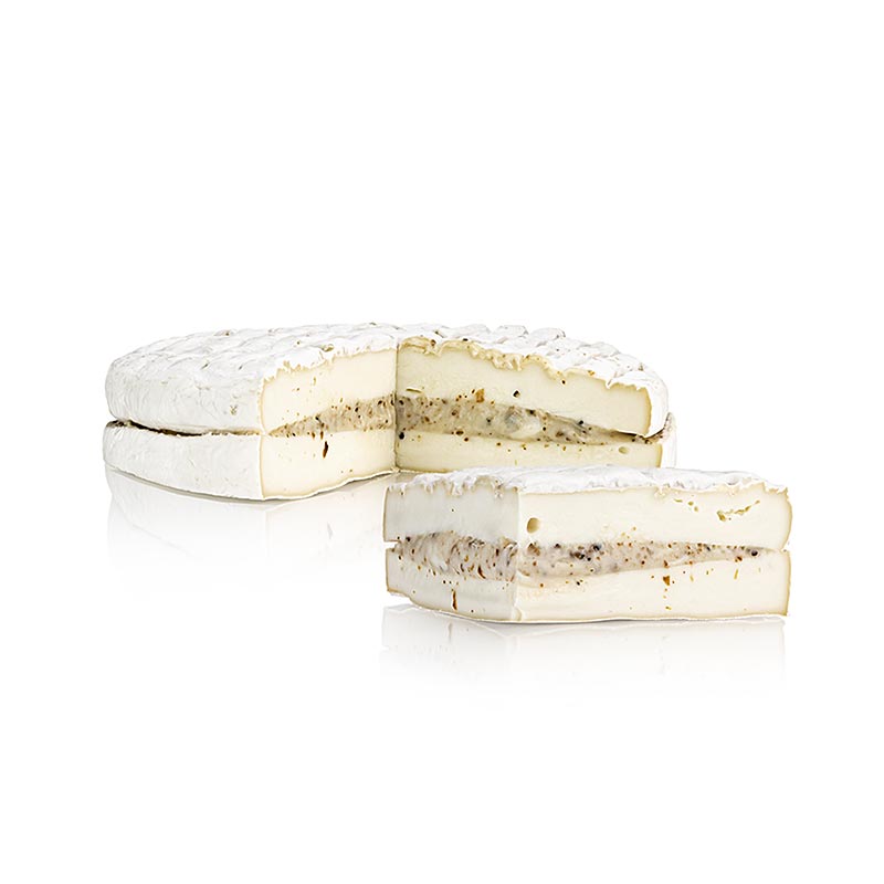 Kozi ser Brie z truflami, belgijski miekki ser, caly krazek, organiczny - ok. 1,6 kg - film Kozi ser Brie z truflami, belgijski miekki ser, caly krazek, organiczny - ok. 1,6 kg - film