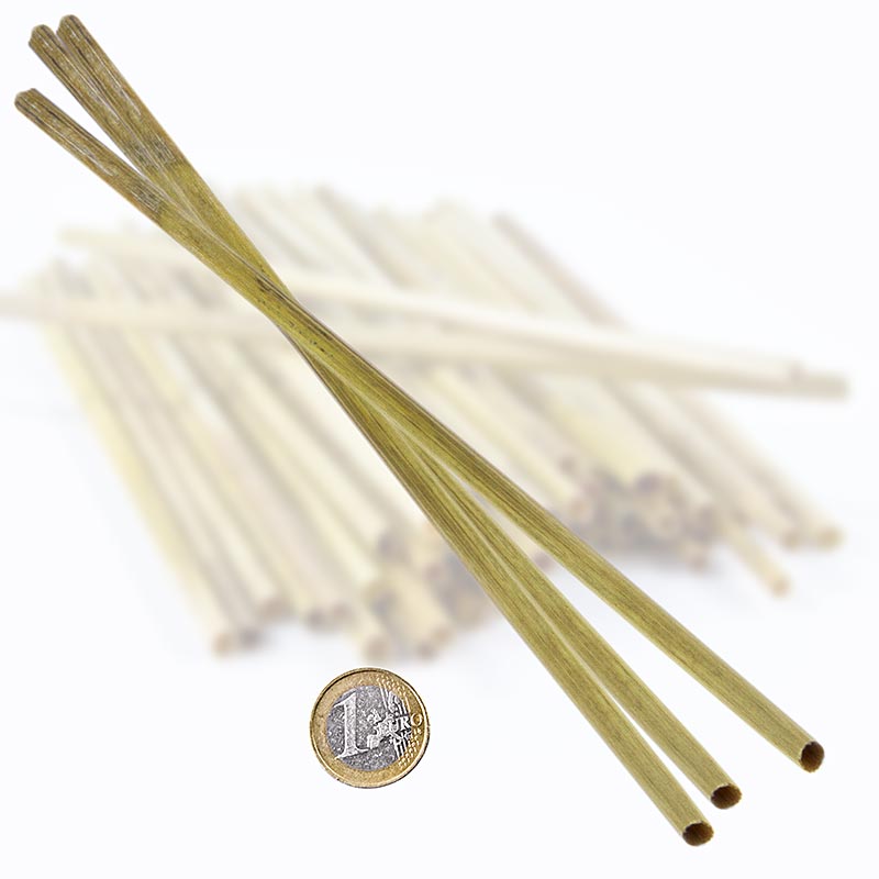 Natural straw drinking straws Strohmi, for long drinks, 22cm - 250 h - bag