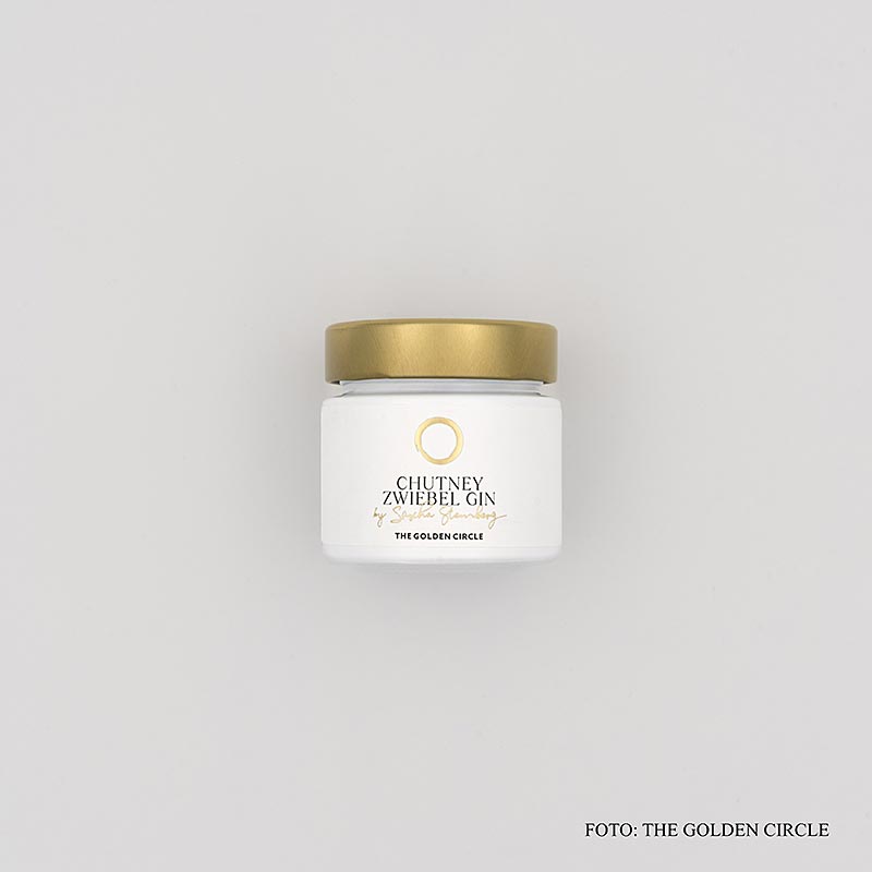 EL CIRCULO DORADO - Cebolla - Ginebra - Chutney, por Sascha Stemberg - 75 gramos - Vaso