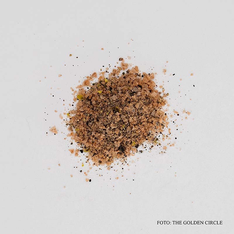 THE GOLDEN CIRCLE - Miscela di pepe con sale pakistano. Sale cristallino di Sascha Stemberg - 60 grammi - Bicchiere