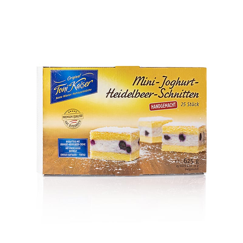 Mini yoghurtskiver med blabaer, Toni Kaiser - 625 g - eske