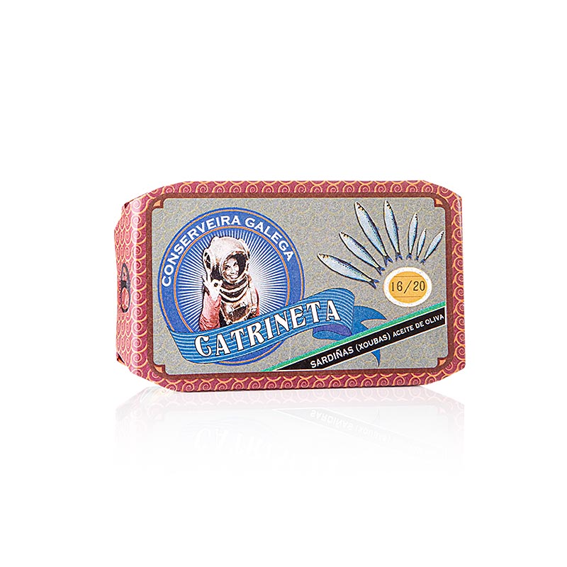 Sardines en oli d`oliva, anyada 2025, Catrineta, Espanya - 115 g - pot