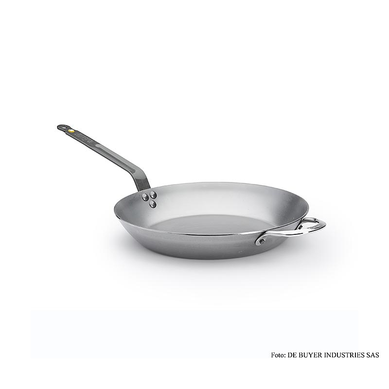 deBUYER Mineral B element iron pan Lyonnaise, Ø 32cm, 4.2cm haut - 1 pc - carton