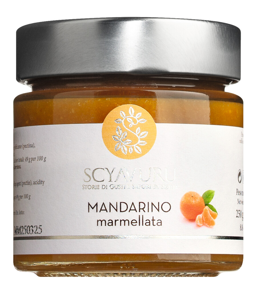Marmellata di Mandarino Tardivo, jem mandarin, Scyavuru - 250g - kaca