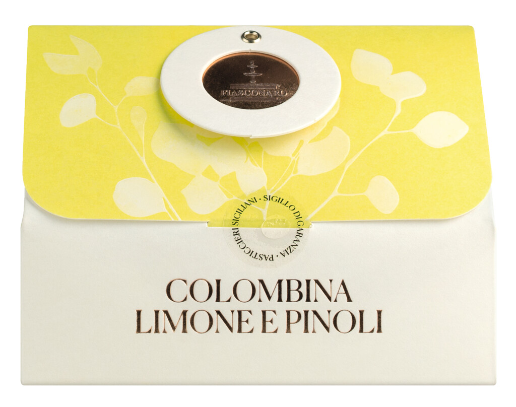 Colombina Limone e Pinoli, Colomba com limao e pinhao, Fiasconaro - 100 g - Pedaco