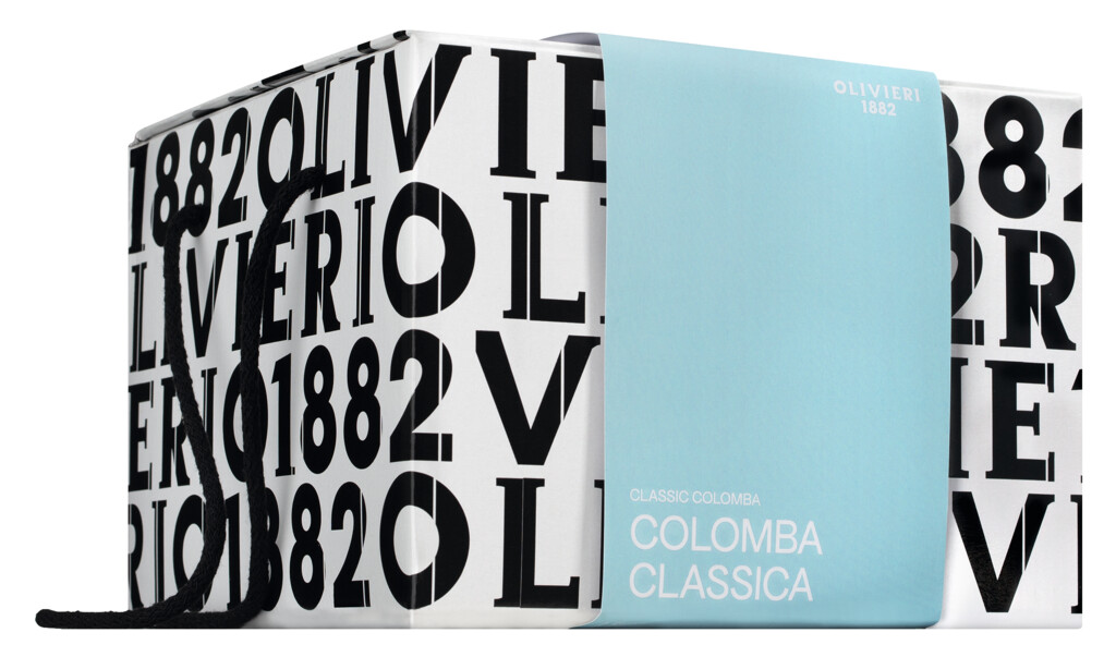 Colomba classica, kek yis dengan oren manisan, Olivieri 1882 - 900 g - Sekeping