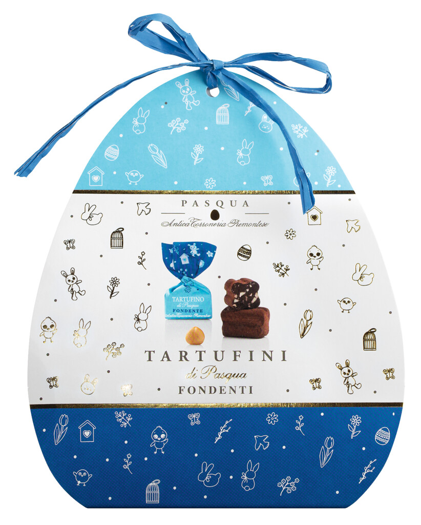 Tartufini dolci di Pasqua fondenti, konfezione, etcsokolade - mogyoros praline, Antica Torroneria Piemontese - 200 gramm - Darab