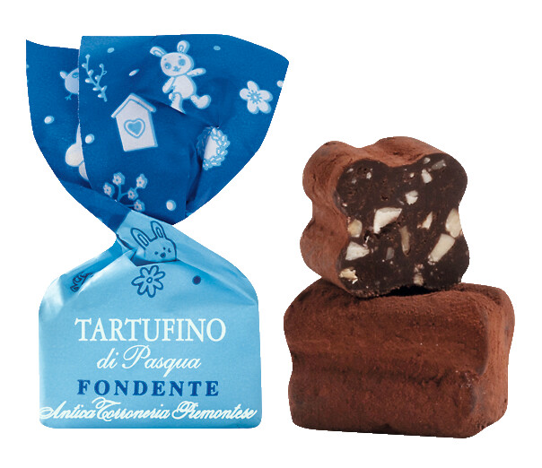 Tartufini dolci di Pasqua fondenti, konfezione, etcsokolade - mogyoros praline, Antica Torroneria Piemontese - 200 gramm - Darab