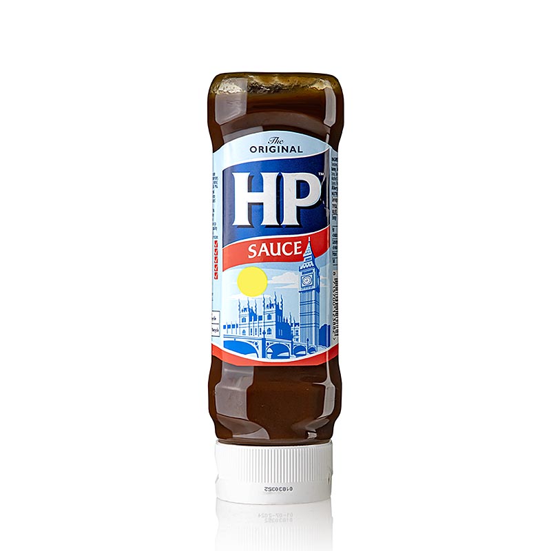 HP Sauce The Original, salca klasike, Nr.1 nga Anglia, shishe shtrydhese - 454 g - Shishe PE
