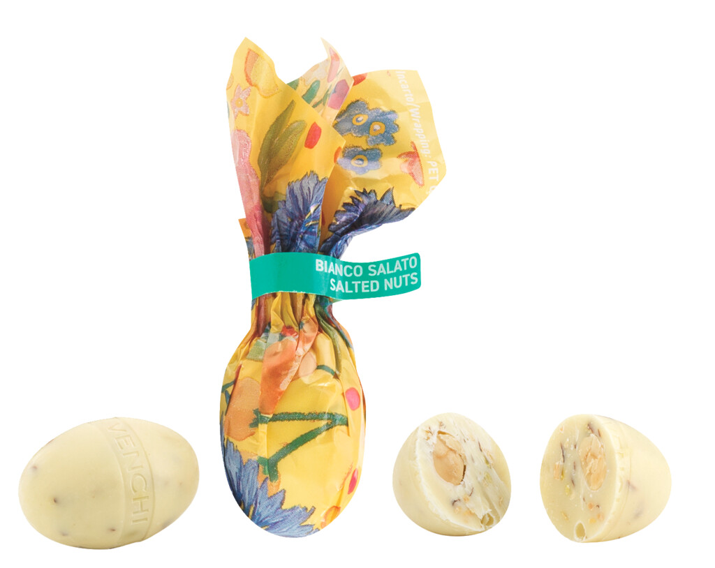 White Chocolate With Salted Nuts Mini Eggs, Mini - Ostereier,weisse Schokol. m.gesalzenen Nüssen, Venchi - 1.000 g - kg