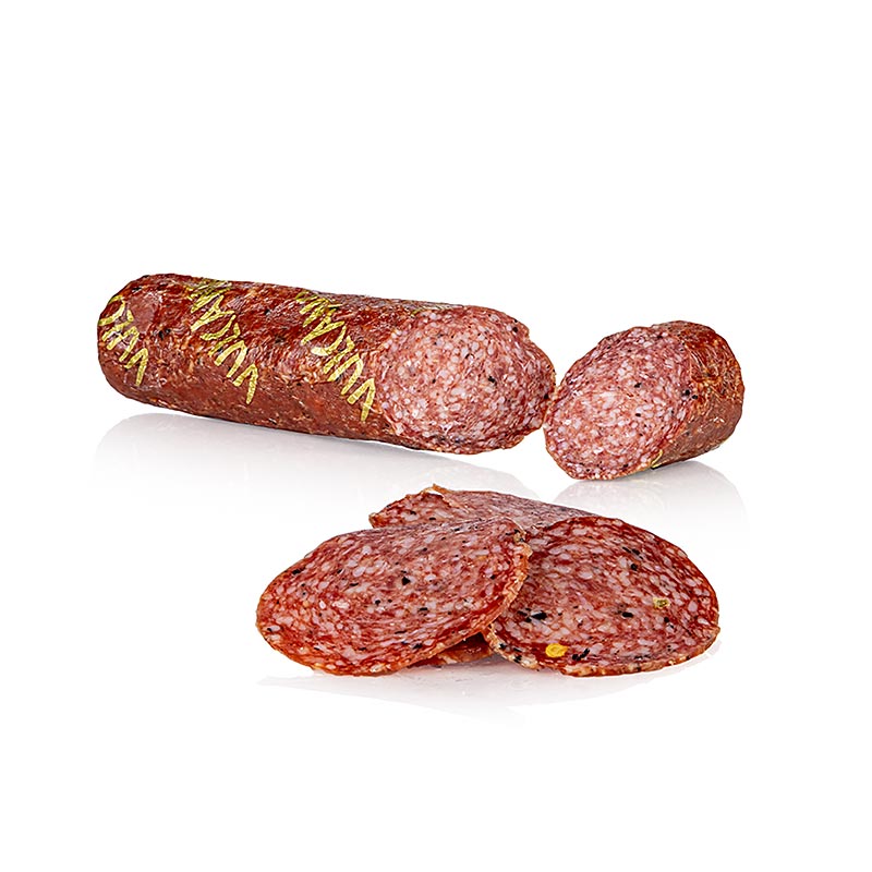 Vulcano Auersbacher salami, troefler - 300 g - stoevsuger