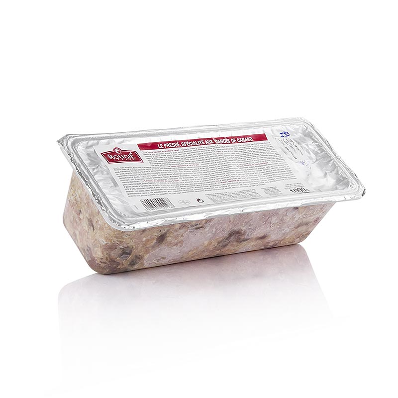 Terrine van eendenvlees Le Presse, Rougie - 1 kg - schelp