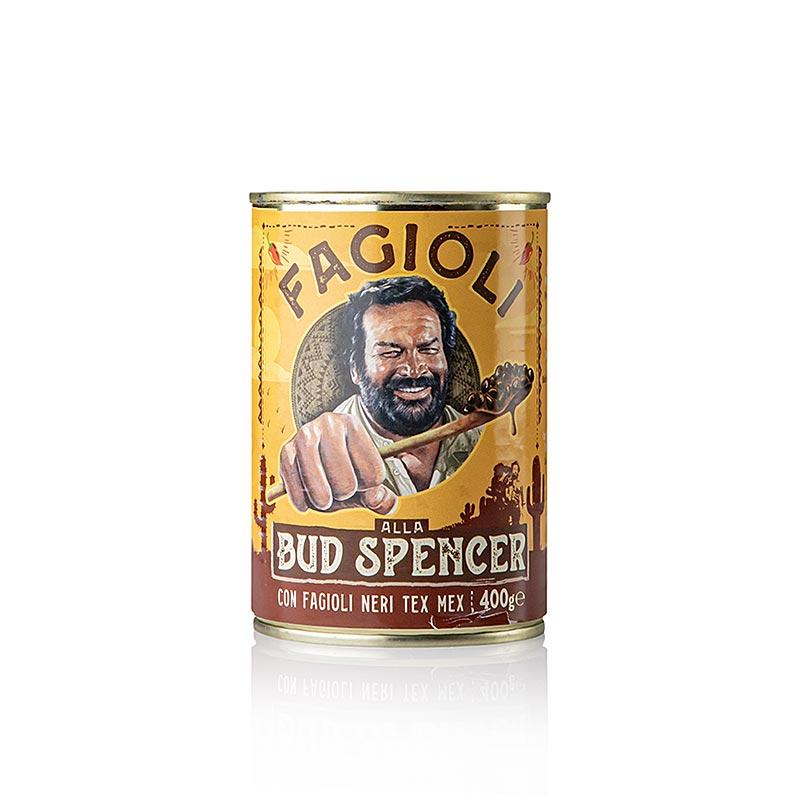 Fagioli alla Bud SpencerTex Mex, feijao preto em molho de tomate picante - 400 g - pode