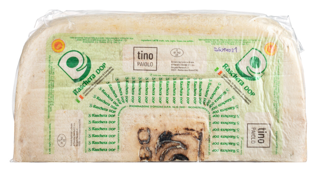 Raschera DOP, branza semitare din lapte de vaca, Tino Paiolo - aprox. 3 kg - Bucata