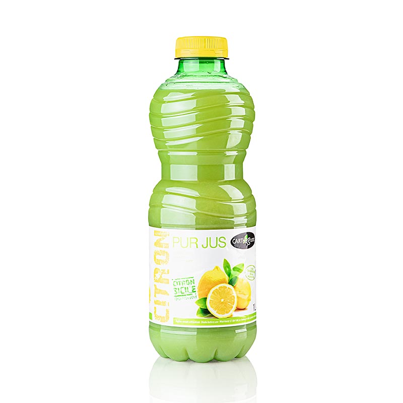 Zumo de limon, 100%, sin azucar, La Carthaginoise - 1 litro - Botella
