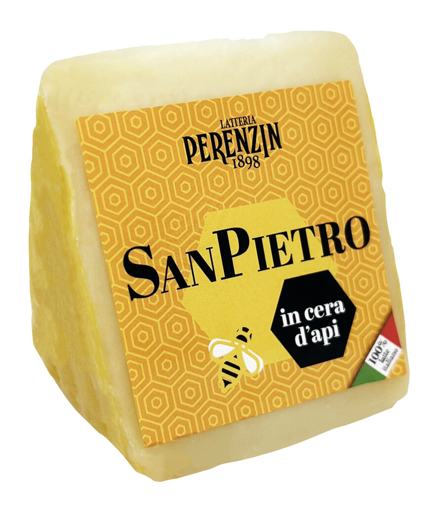 San Pietro in cera dapi, mehviaszba csomagolt kemeny sajt, Latteria Perenzin - 200 gramm - Darab