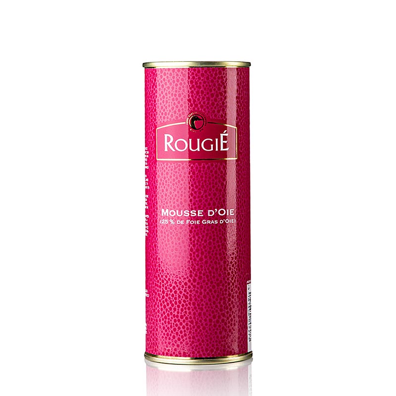 Foie gras mousse, 25% foie gras, rougie - 320 g - burk