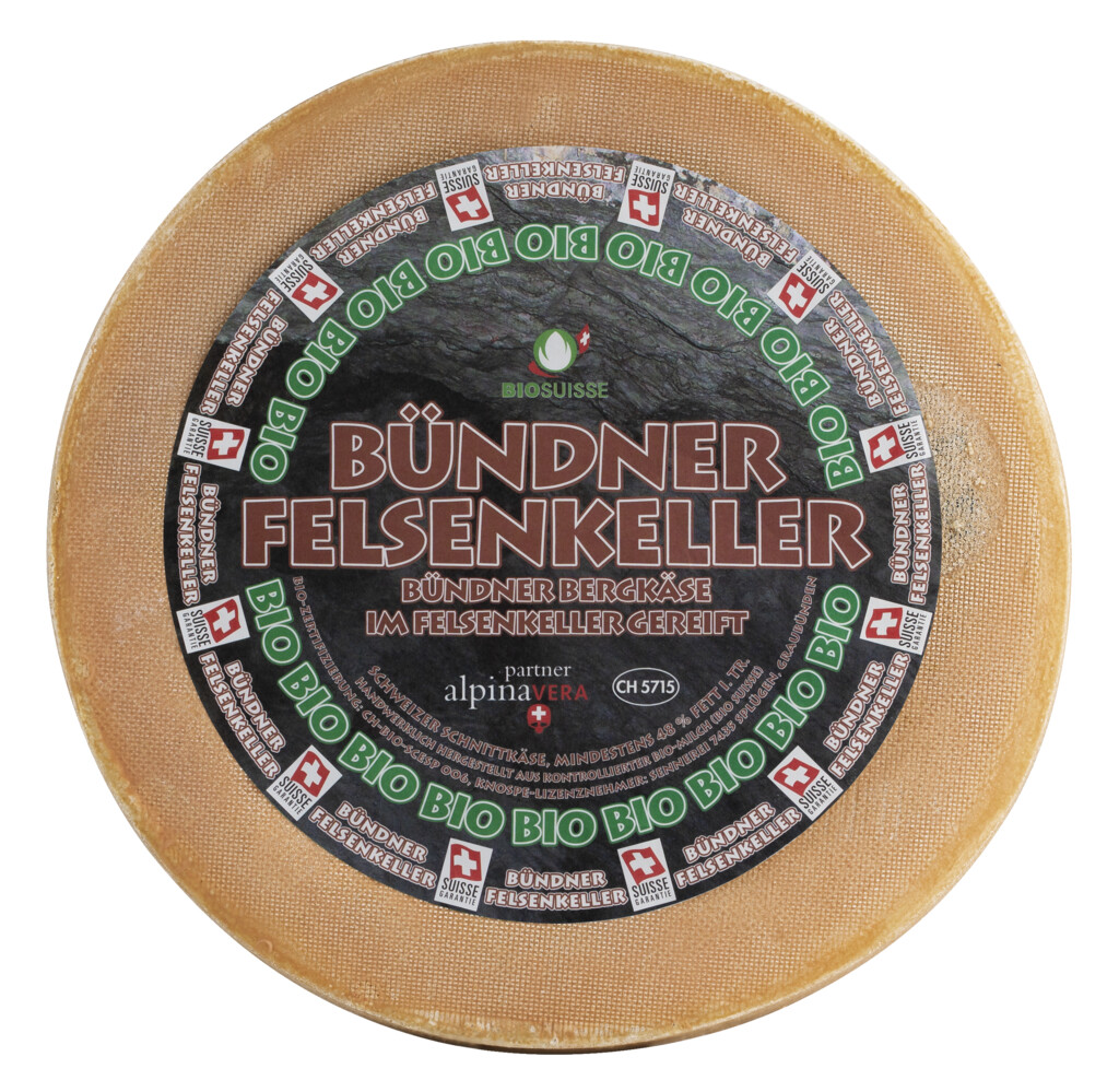 Graubunden fjellost, modnet i fjellkjeller, oekologisk, Splugen meieri - ca. 5 kg - Stykke