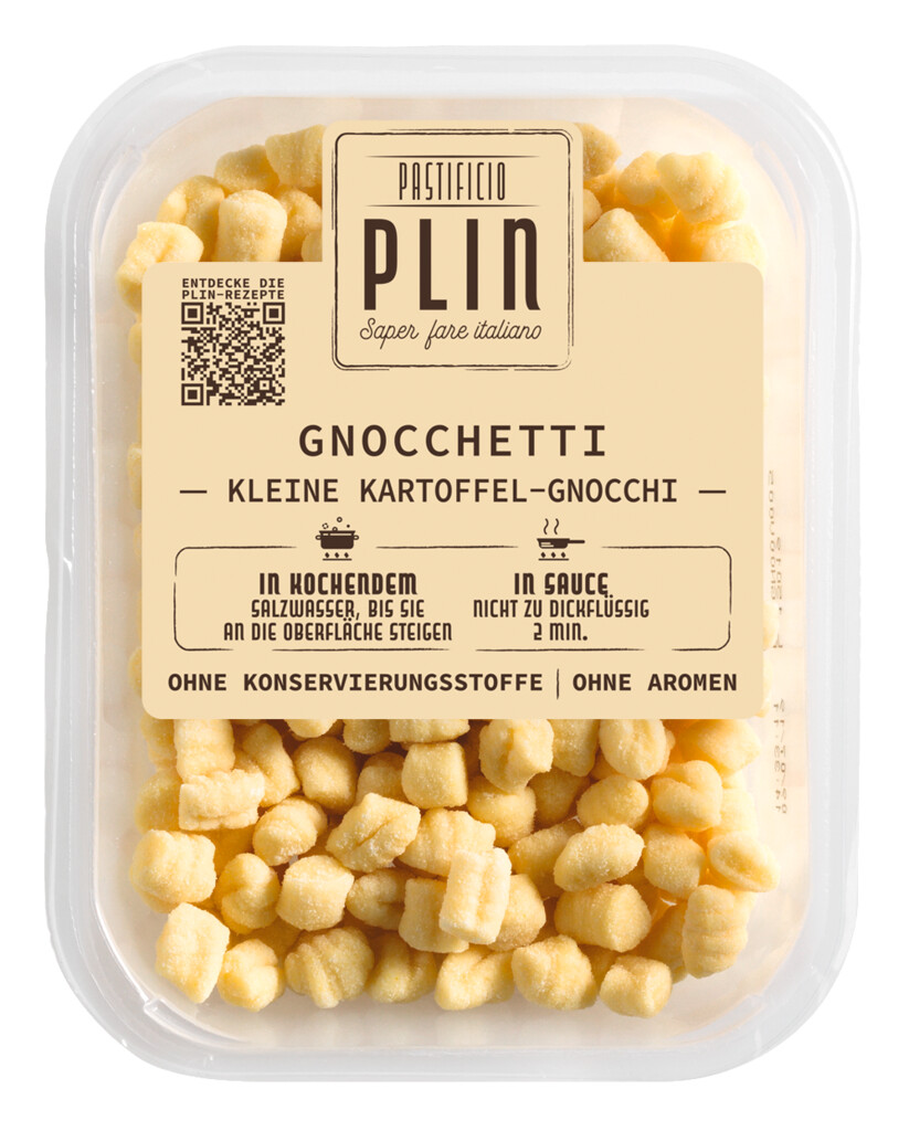 Gnocchetti con patate, potato dumplings, Pastificio Plin - 500 g - pack