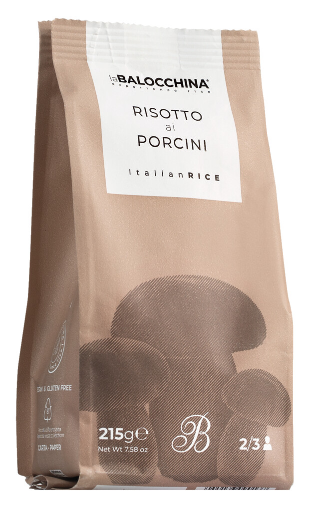 Risotto ai porcini, Rizota z jurcki, La Balocchina - 215 g - paket