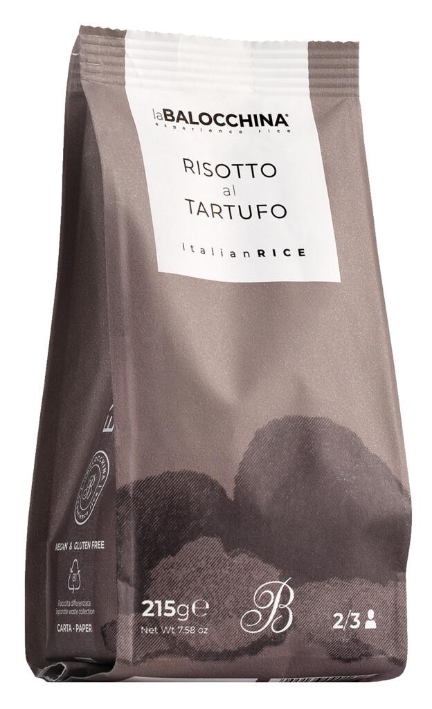 Risotto al tartufo, risotto med sommertroefler, La Balocchina - 215 g - pakke